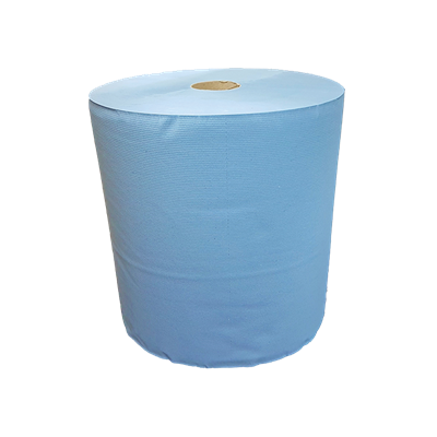 Industriepapier Verlijmd 100% Cellulose Blauw 3 laags 36 cm Verpakking 2 x 190 meter -Horecavoordeel.com-