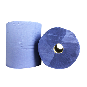 Industriepapier Verlijmd 100% Cellulose Blauw 2 laags 26 cm Verpakking 2 x 190 meter -Horecavoordeel.com-