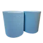 Industriepapier / Uierpapier Verlijmd Mixed Cellulose Blauw 2 laags 37 cm Verpakking 2 x 380 meter