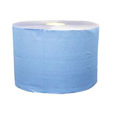 Industriepapier / Uierpapier Verlijmd Mixed Cellulose Blauw 2 laags 22 cm Verpakking 2 x 360 meter