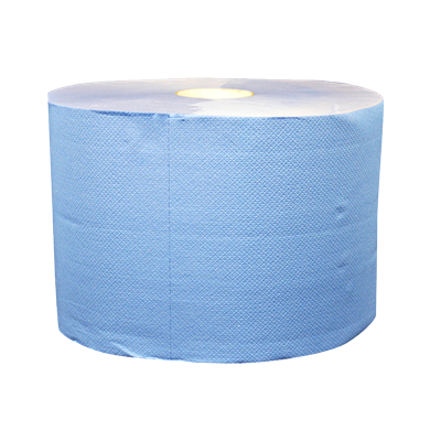 Industriepapier / Uierpapier Verlijmd Mixed Cellulose Blauw 2 laags 22 cm Verpakking 2 x 360 meter -Horecavoordeel.com-