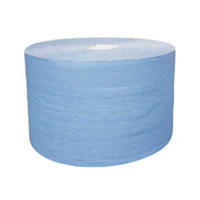 Industriepapier / Uierpapier Verlijmd Mixed Cellulose Blauw 3 laags 22 cm Verpakking 2 x 360 meter