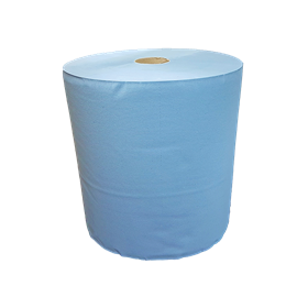 Industriepapier / Uierpapier Verlijmd Mixed Cellulose Blauw 3 laags 37 cm Verpakking 1 x 360 meter