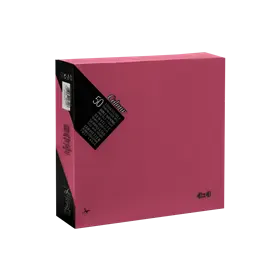 Servetten 1/4 Vouw EU Ecolabel 100% Cellulose Bordeaux 2 laags 40 x 40 cm Verpakking 24 x 50 servetten