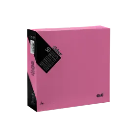 Servetten 1/4 Vouw EU Ecolabel 100% Cellulose Roze 2 laags 40 x 40 cm Verpakking 24 x 50 servetten