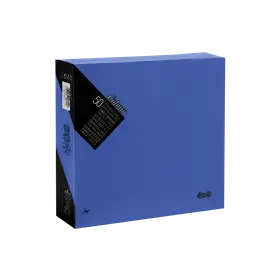 Servetten 1/4 Vouw EU Ecolabel 100% Cellulose Blauw 2 laags 40 x 40 cm Verpakking 24 x 50 servetten