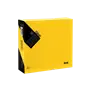 Servetten 1/4 Vouw EU Ecolabel 100% Cellulose Geel 2 laags 40 x 40 cm Verpakking 24 x 50 servetten