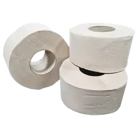 Mini Jumbo Toiletpapier EU Ecolabel 100% Recycled Papier 2 laags Verpakking 12 x 130 meter 