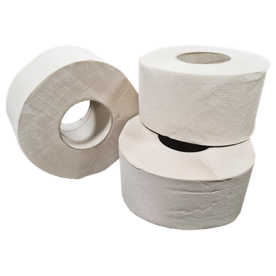 Mini Jumbo Toiletpapier EU Ecolabel 100% Recycled Papier 2 laags Verpakking 12 x 130 meter 