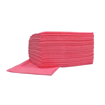 HACCP Food Sopdoek M Vouw Roze 1 laags 45 x 50 cm Verpakking 10 x 25 doeken