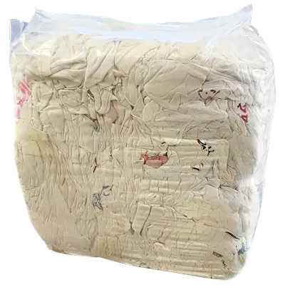 Poetsdoeken Wit 1ste Kwaliteit Wit WTRW Verpakking 10 kilo in folie 