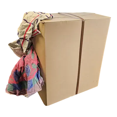 Poetsdoeken Badstof Bont Bont badstof Verpakking 10 kilo in persdoos 