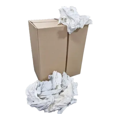 Poetsdoeken Gesneden Handdoekrol Wit Witte katoenen Handdoekrol Verpakking 10 kilo 