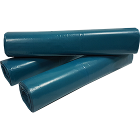 Afvalzakken 140 liter LDPE Blauw 80 x 110 cm T60 Verpakking 10 x 20 zakken 