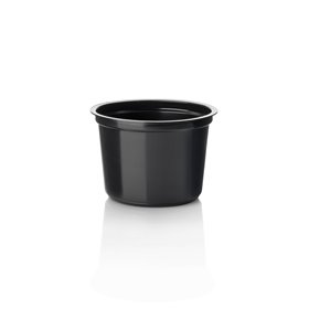 Dessert cups Zonder Voet PP Bekers Zwart 250cc Ø 95 x 67mm