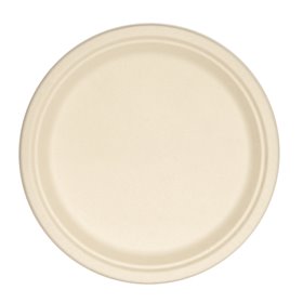 Plates Round Sugarcane Beige Ø 26cm -Horecavoordeel.com-