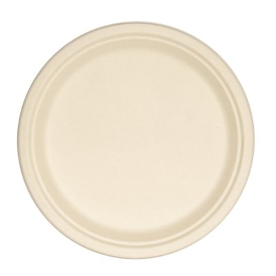 Plates Round Sugarcane Beige Ø 26cm -Horecavoordeel.com-