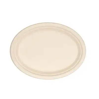 Plates Oval Sugarcane Beige 26 x 19 cm -Horecavoordeel.com-