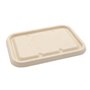 Deksels voor Maaltijdbakken Suikerriet Beige 18,2 x 13,1cm -Horecavoordeel.com-