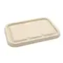 Lids for Meal Containers Sugarcane Beige 18.2 x 13.1cm -Horecavoordeel.com-