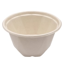 Saladebakken 1000 ml Suikerriet Beige Ø 16 x 9cm -Horecavoordeel.com-