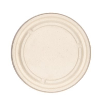 Lids for Salad Containers Sugarcane Beige Ø 16.6cm -Horecavoordeel.com-