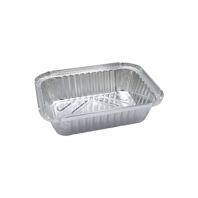 Aluminum Containers Rectangle 650ml 18.5 x 13.6 x 5.1cm