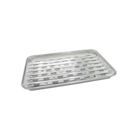 Aluminium Grill schalen Rechthoek 34 x 22,8 x 2,6cm