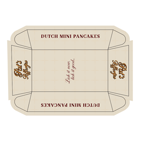 Conische Tray Pat's Poffertjes 110 x 63 x 30 mm Papier 245 grams