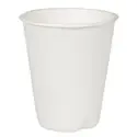 Sugarcane Cups "Pure" 200ml Ø 80mm 9,2cm White "Voor warme dranken" - Horecavoordeel.com