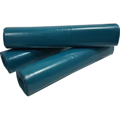 Afvalzakken 140 liter LDPE Blauw 80 x 110 cm T60 Verpakking 10 x 20 zakken 