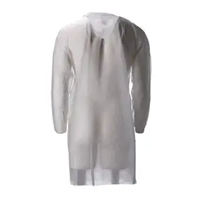 CMT Bezoekersjas PP Non Woven 30gr met Klittenband Wit Maat XXL