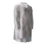 CMT Visitor Jacket PP Non Woven with Press Buttons 30gr White Size L