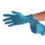 CMT Gloves Vinyl Powder Free Blue Size L