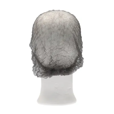 CMT Hair Net - Clip Cap PP Non Woven Black Size L 53cm