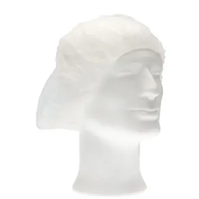 CMT Hair Net - Bouffant Cap PP Non Woven White Size XL 58cm