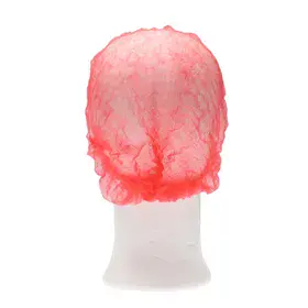 CMT Hair Net - Clip Cap PP Non Woven Red Size XL 58cm