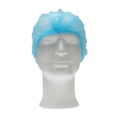 CMT Hair Net - Clip Cap PP Non Woven Blue Size L 53cm -Horecavoordeel.com-