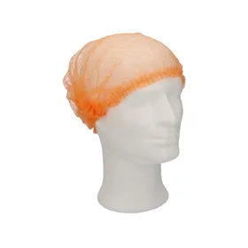 CMT Haarnet - Clip Cap PP Non Woven Oranje Maat M 50cm -Horecavoordeel.com-