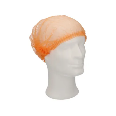 CMT Hair Net - Clip Cap PP Non Woven Orange Size M 50cm -Horecavoordeel.com-