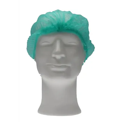 CMT Hair Net - Clip Cap PP Non Woven Green Size L 53cm -Horecavoordeel.com-