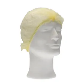 CMT Haarnet - Clip Cap PP Non Woven Geel Maat M 50cm