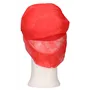 CMT Cap With Flap - Snood Cap PP Non Woven Red