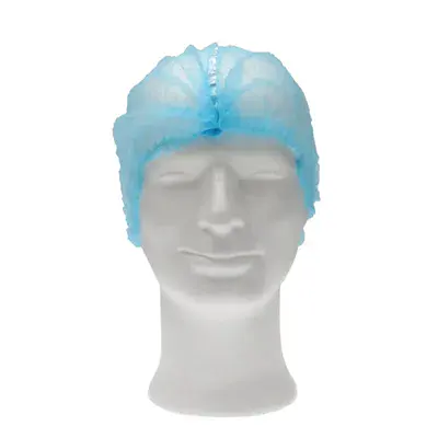 CMT Hair Net - Clip Cap PP Non Woven Detectable Blue Size L 53cm -Horecavoordeel.com-