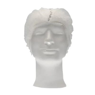 CMT Haarnet - Clip Cap PP Non Woven Detecteerbaar Wit Maat L 53cm -Horecavoordeel.com-