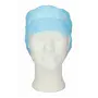 CMT Cap With Peak - Snood Cap PP Non Woven Blue
