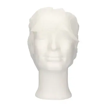 CMT Cap With Peak - Snood Cap PP Non Woven White Size XL -Horecavoordeel.com-