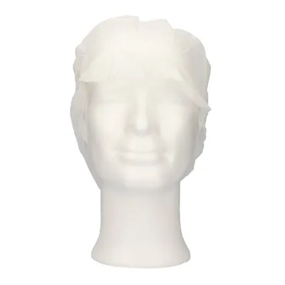 CMT Cap With Peak - Snood Cap PP Non Woven White Size L -Horecavoordeel.com-