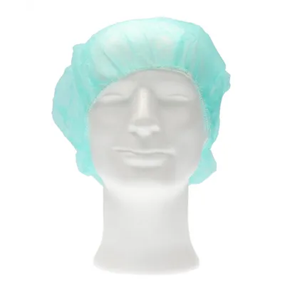 CMT Haarnet - Bouffant Cap PP Non Woven Groen Maat M 60cm -Horecavoordeel.com-