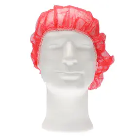 CMT Hair Net - Bouffant Cap PP Non Woven Red Size XL 58cm -Horecavoordeel.com-
